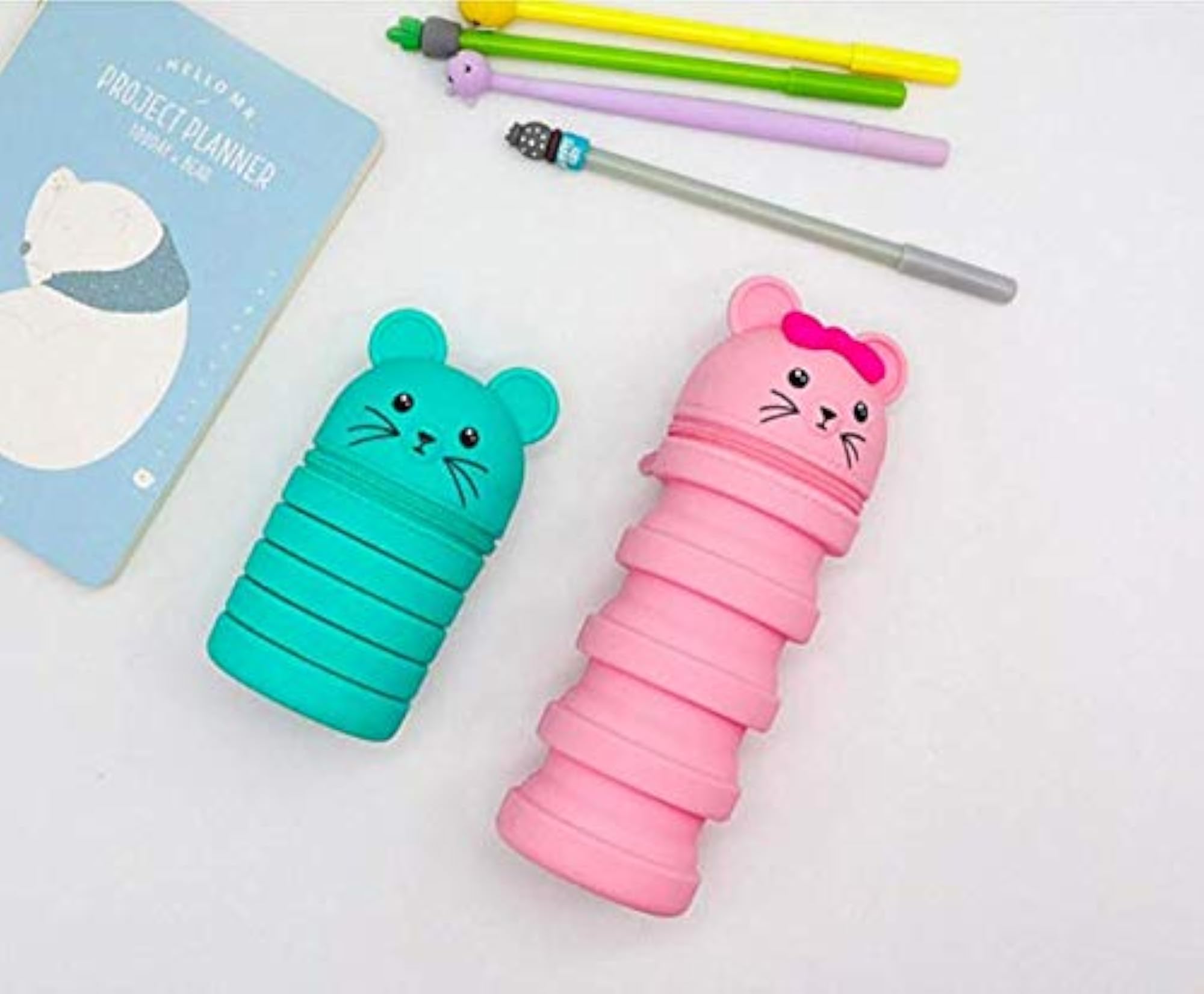 Collapsible Multi-Use Silicone Travel Coin Purse, Multicolour